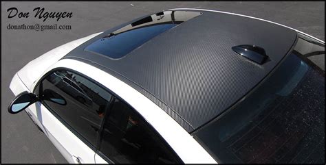 Bmw E92 328 Coupe Matte Carbon Fiber Roof Vinyl Car Wrap — Wannaberacer Wraps