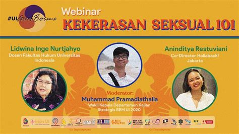 Webinar Sexual Violence 101 Ui Gerak Bersama 2020 Youtube