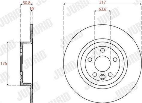 2x JURID 563264JC Disque De Frein Convient Pour MERCEDES BENZ A Klasse