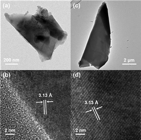 A C Low Magnification Tem Images Of Ee And Me Snse Flakes On Cu