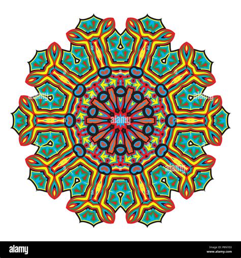 Flower Mandalas Vintage Decorative Elements Oriental Pattern Vector Illustration Islam