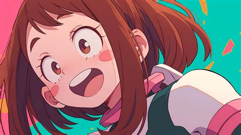 My Hero Academia Happy Ochaco Uraraka Cute Wallpaper 4k