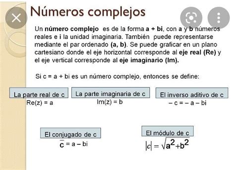 Qué es z a Un número complejob El conjugado de un número complejoc