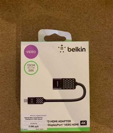 Belkin Mini DisplayPort Thunderbolt hdmi 4K Festima Ru Мониторинг