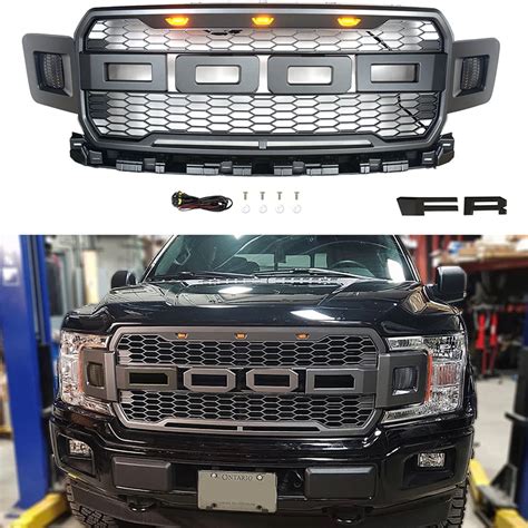 Modified For F150 Grill Mesh For F 150 2018 2019 2020 Front Racing Grills Grille For