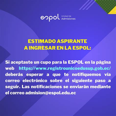 Admisiones Espol On Twitter Estimado Aspirante A Ingresar En La Espol