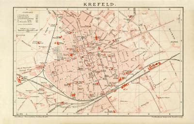 Krefeld Historischer Stadtplan Archiv Historischer Bilder Ma