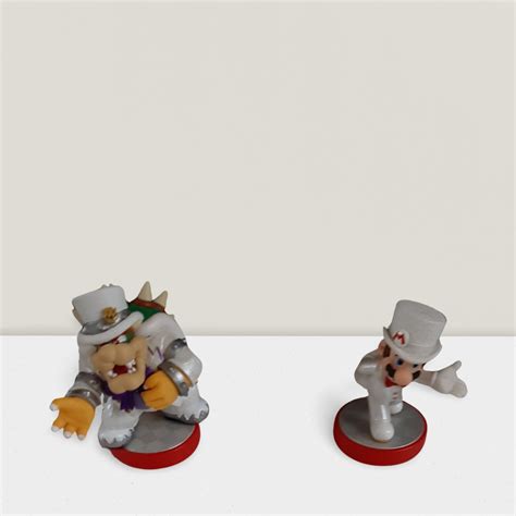 Amiibo Mario & Bowser Super Mario Odyssey used - Etsy