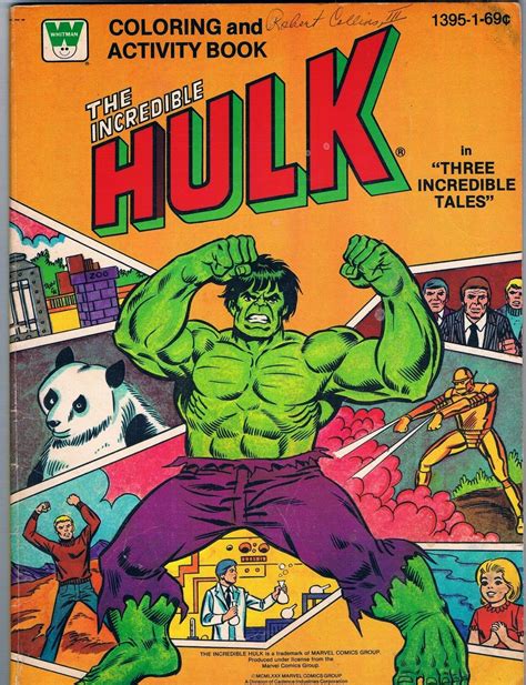 Marvel Comics Of The S Incredible Hulk Coloring And