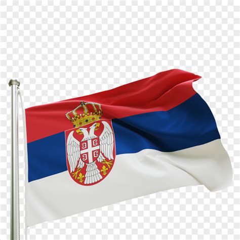 Illustration Serbia Flag Pole HD PNG Citypng