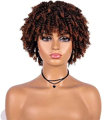 Amazon Fancy Hair Short Dreadlock Wig Afro Twist Faux Locs Wig