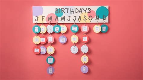 Birthday Calendar For Classroom B11