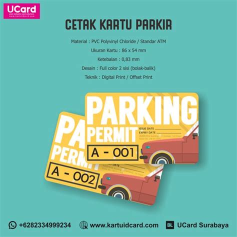 Jual Termurah Cetak Kartu Parkir Standar Atm And Iso Di Lapak Id Card Surabaya Bukalapak