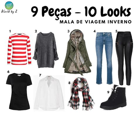 Mala De Viagem Inverno Pe As Looks Roupas Para Inverno