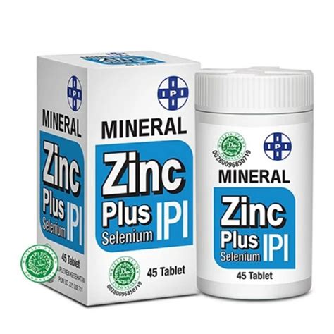 Jual Vitamin Zinc Ipi Isi Tablet Vit Zink Multivitamin Mineral