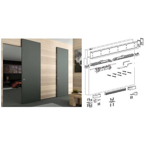 Hidden Sliding System With Soft Closing Damper For Kg Door Track