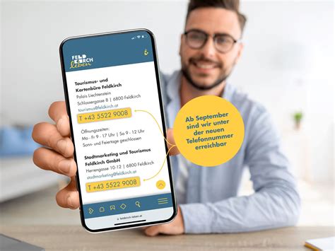 Neue Telefonnummer für das Stadtmarketing Feldkirch Feldkirch VOL AT