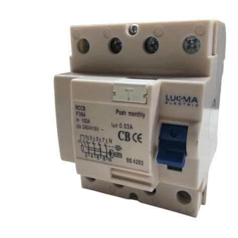 INTERRUPTOR DIFERENCIAL FUGA IDR TETRAPOLAR 30MA 100A LUKMA Elétrica