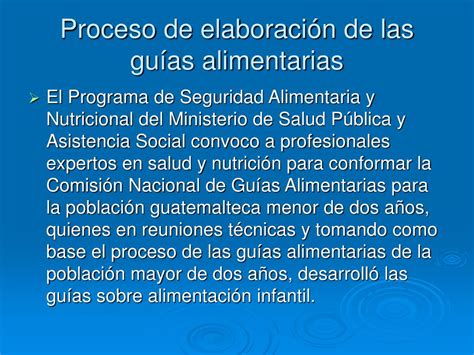 Ppt Gu As Alimentarias Para La Poblaci N Menor De Dos A Os Powerpoint