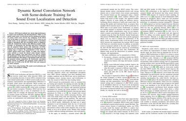 Dynamic Kernel Convolution Network With Scene Dedicate Training For