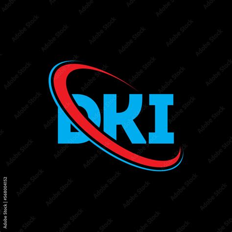 DKI logo. DKI letter. DKI letter logo design. Initials DKI logo linked with circle and uppercase ...