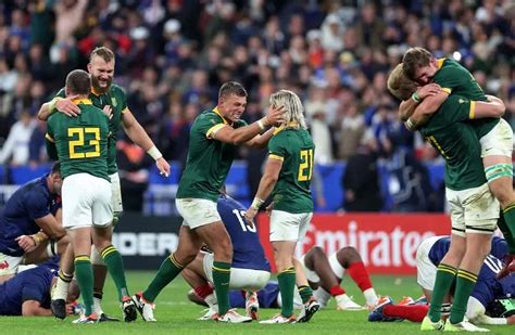 Sudáfrica campeón del mundo elimina a local Francia en el Mundial de