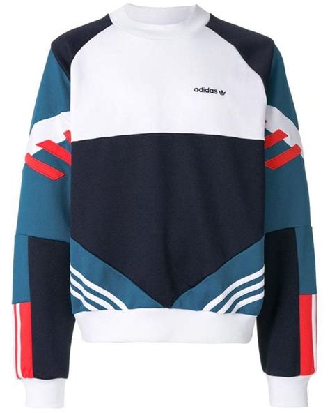 Adidas Originals Nova Retro Sweatshirt In Blue For Men Lyst Uk