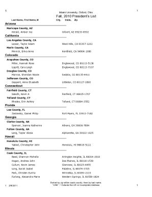 Fillable Online List Of Presidents Of The United States By Home State