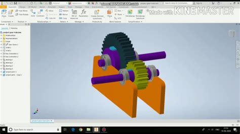 Gear Train Design Using Autodesk Inventor Project Assignment For