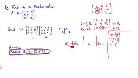 Lu Factorization Youtube