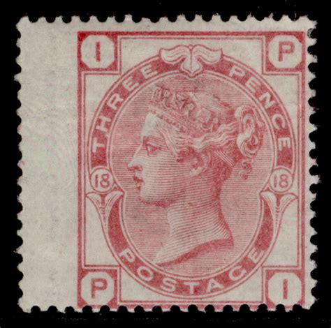 GB QV SG144 3d Pale Rose Plate 18 M MINT Cat 525 PI 1st4stamps