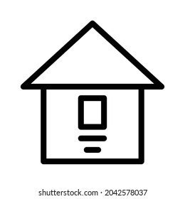 Home Icon House Icon Black White Stock Vector (Royalty Free) 2042578037 | Shutterstock