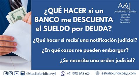 EMBARGO de CUENTA BANCARIA QUÉ HACER si el BANCO me DESCUENTA el