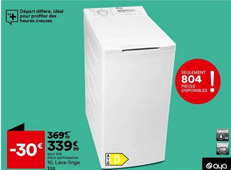 Promo Lave Linge Top Aya Chez But Icatalogue Fr