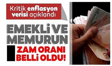 Memur Ve Emeklinin Zam Oran Belli Oldu Ekonomi Afyon Olay