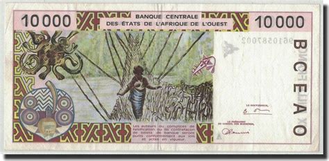 West African States Francs Banknote Km Ad Au