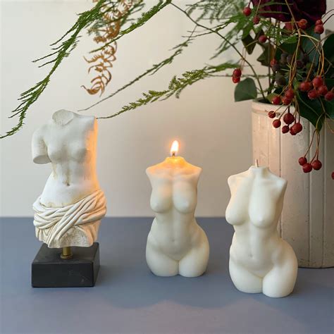 Body Candle Godess Candle Female And Male Candle Soy Wax Candles Home Décor Home And Living Etna