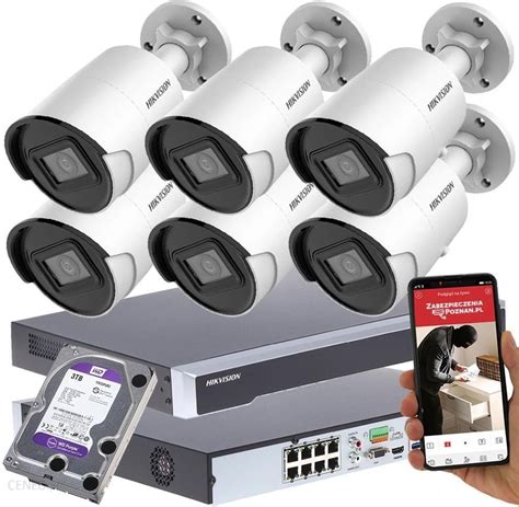 Zestaw Do Monitoringu Hikvision Monitoring Kamer Ip Acusense Mpx Poe