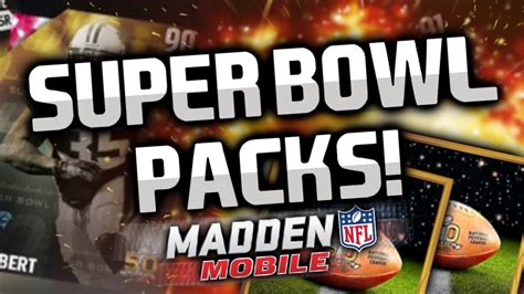 SUPER BOWL PACKS SUPER BOWL PROMO Madden Mobile 16 YouTube