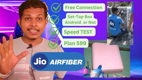 Jio Airfiber Installation Jio Airfiber Unboxing Review Jio Airfiber