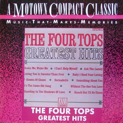 The Four Tops Greatest Hits 1987 Cd Discogs