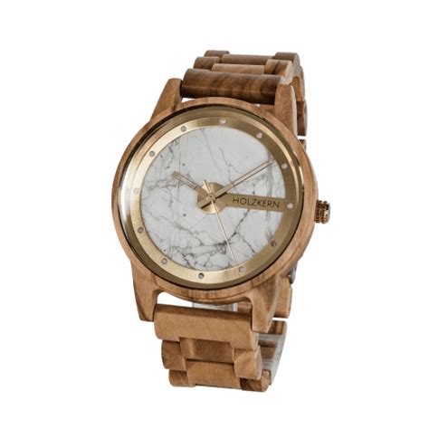 Steinen Walnuss Marmor Uhr Holz Holzuhr Holz Und Stein