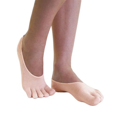 Toetoe Essential Silk Footies Sokker Beige Mediconlinedk