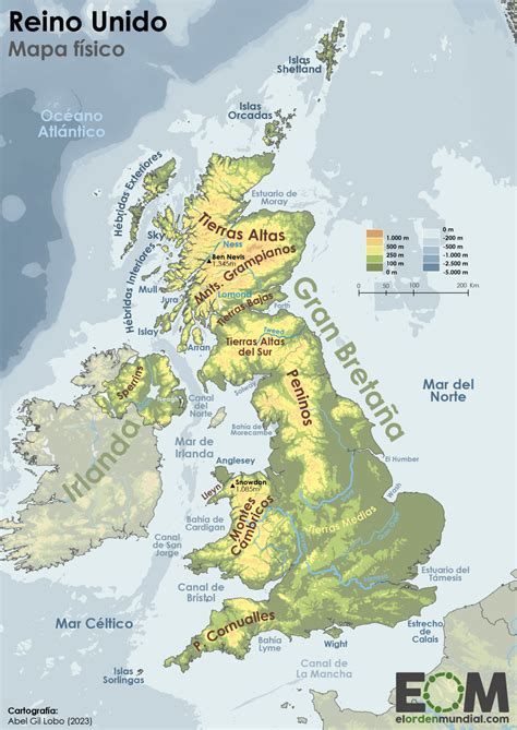 Mapa Fisico De Reino Unido Mapas De El Orden Mundial Eom