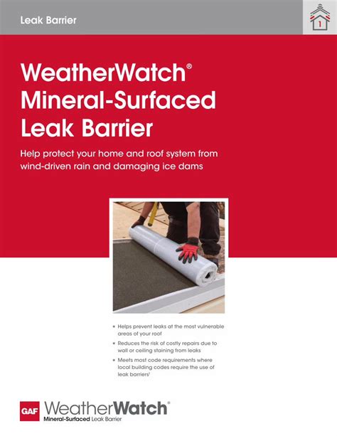 Pdf Weatherwatch Mineral Surfaced Leak Barrier Dokumen Tips