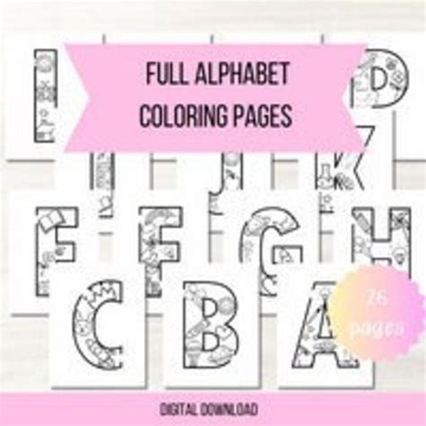 Printable Alphabet Coloring Pages, Full Alphabet Coloring Pages ...