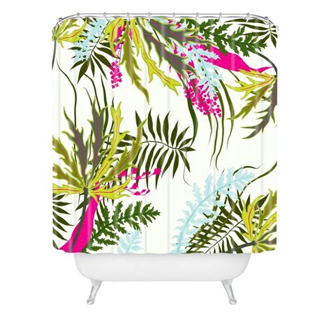 Josette Morning Shower Curtain Green Deny Designs Deny Designs