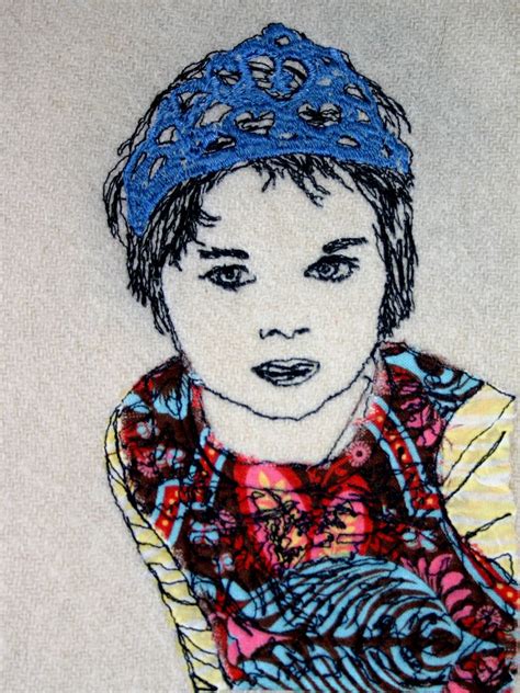 This Is A Portrait I Stitched Of My Daughter Ravenna Complete With Blue