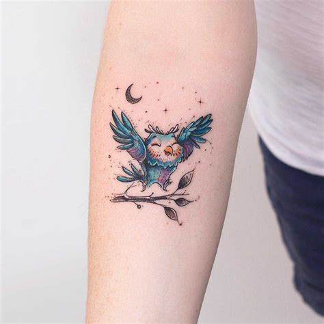 Small Cute Owl Tattoo On Arm Best Tattoo Ideas Gallery Owl Tattoos On Arm Owl Tattoo Small