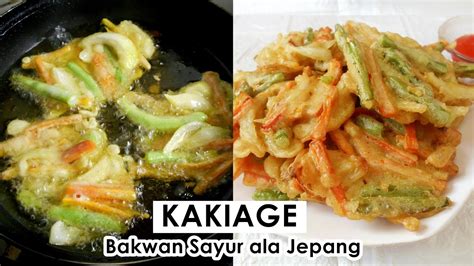 Bakwan Sayur Ala Jepang Nih Kakiage Tempura Ala Marugame Udon Youtube